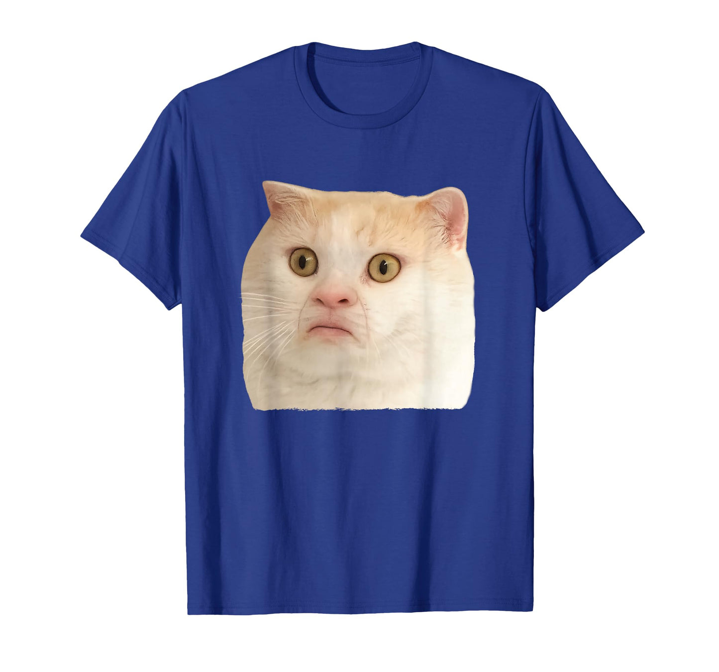 Funny Weird Cat Face Meme Silly Hilarious Cat Confused T-Shirt