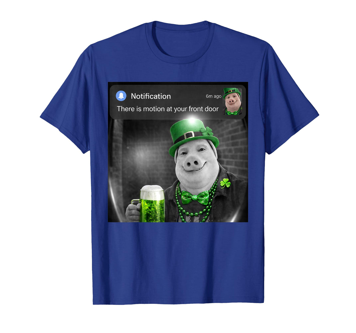 Funny St Patricks Day John Pork with Motion Meme T-Shirt