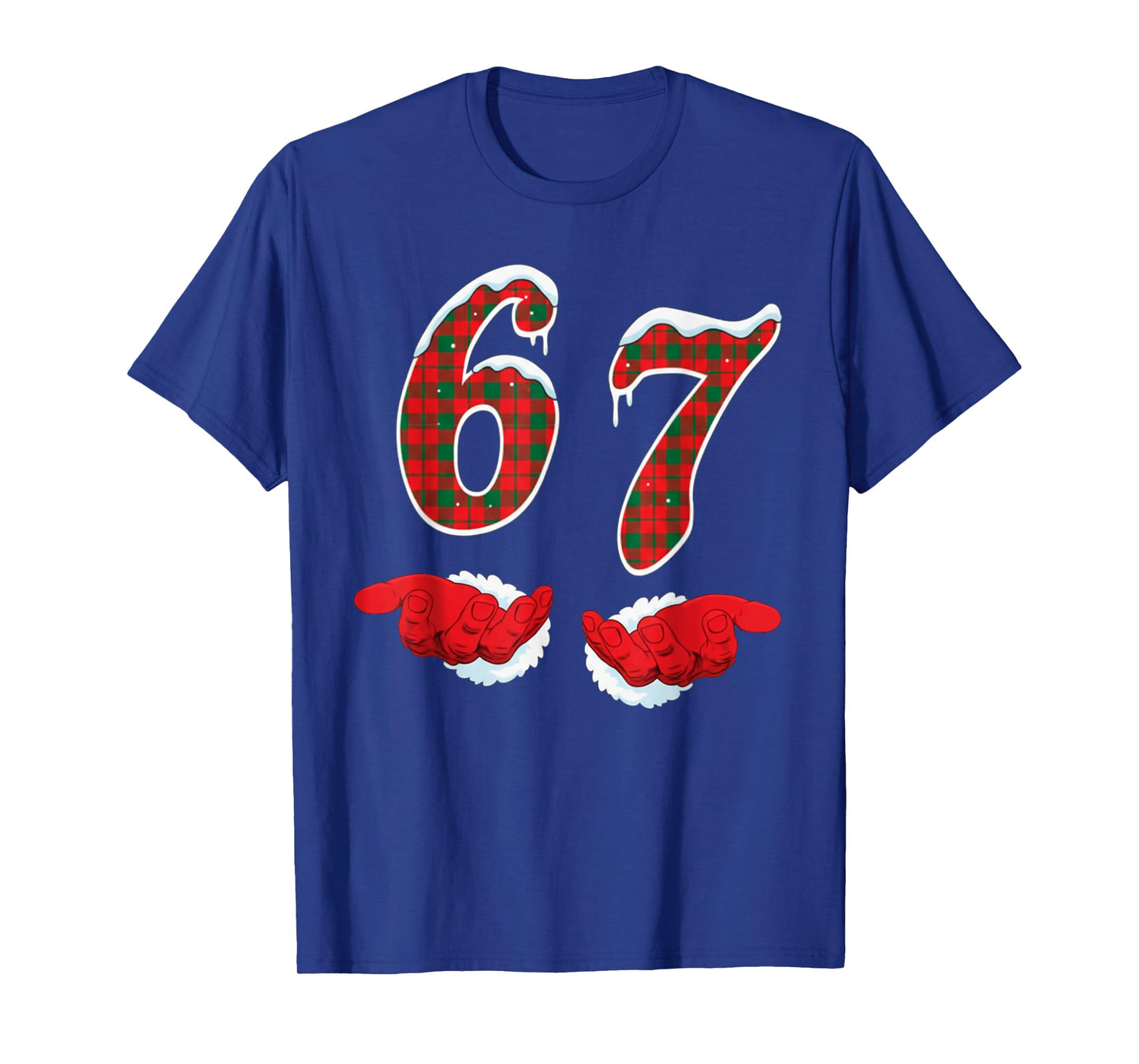 Funny Six Seven 67 Meme 67 Christmas Holiday Women Kids Xmas T-Shirt