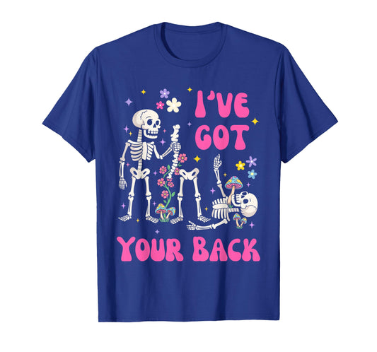 Halloween Skeletons I've Got Your Back Costume Kid Men Women T-Shirt