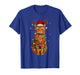 Orange Tabby Cat Christmas Lights Funny Santa Holiday Cats T-Shirt