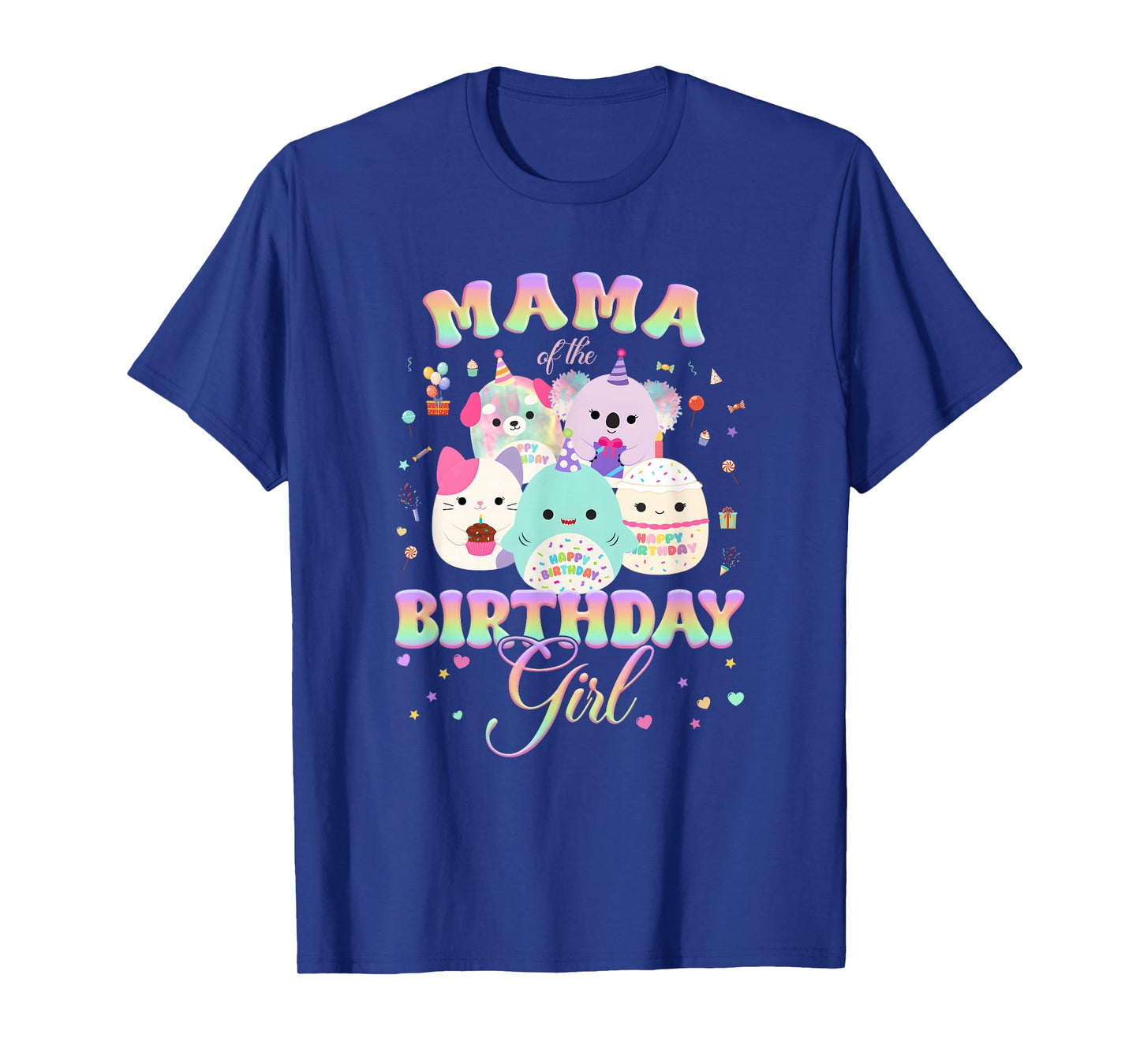 Birthday Family Squish Squad Mama of The Birthday Girl T-Shirt