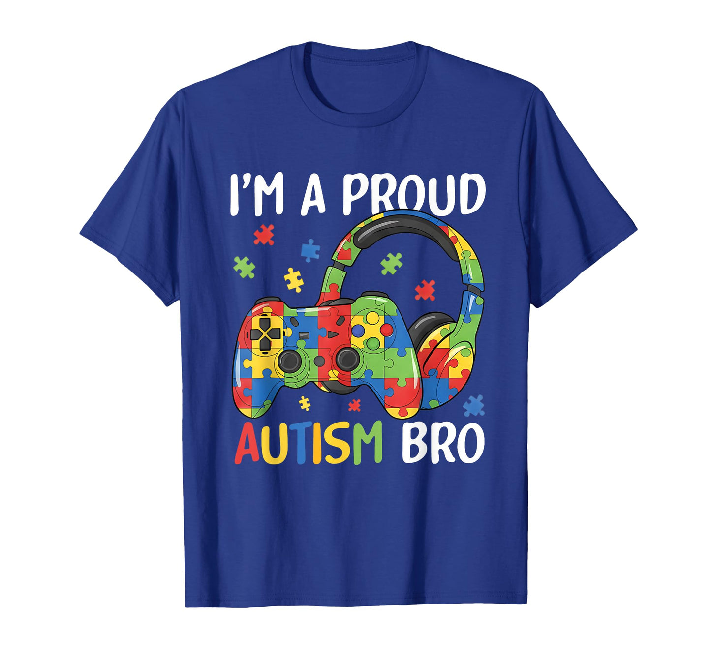 I'm a Proud Autism Brother Autism Awareness Video Game Boys T-Shirt