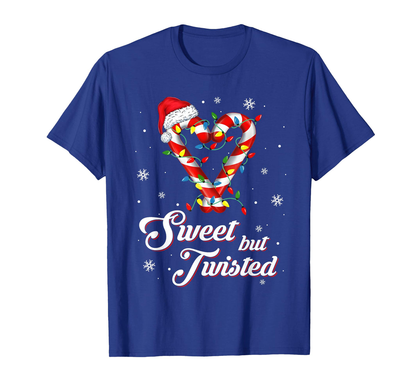 Sweet But Twisted Funny Christmas Candy Cane Xmas Holiday T-Shirt