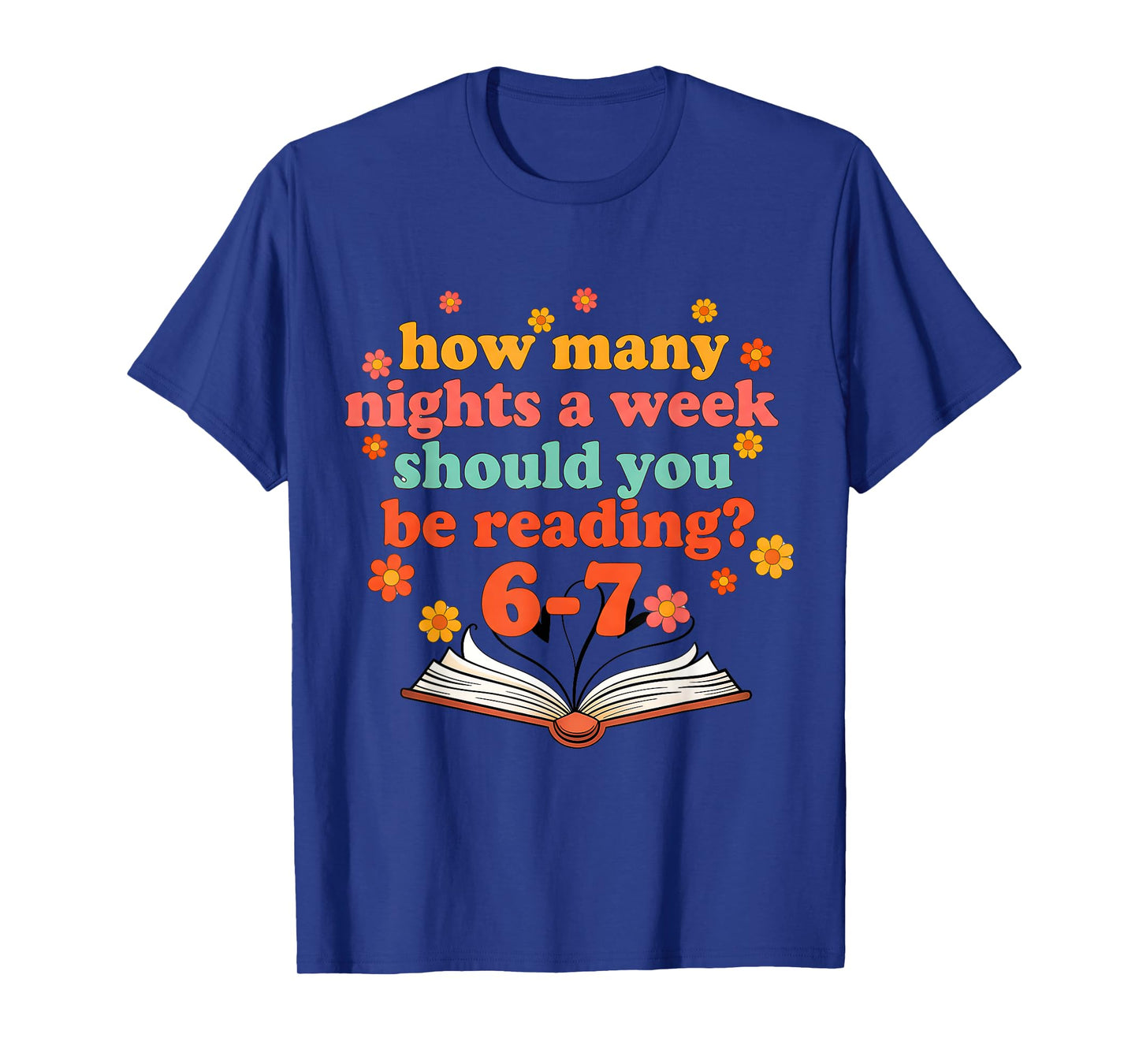 Funny Six Seven Meme 6 7 Teacher Book Reading 6 7 Teacher T-Shirt