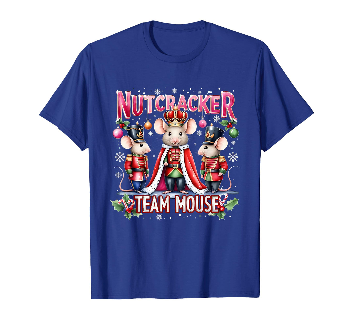 Nutcracker Team Mouse Cute Christmas Design T-Shirt