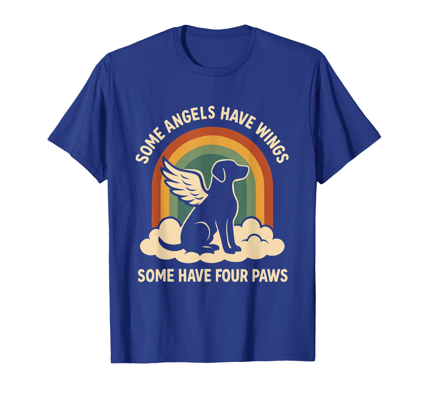 Memorial Dog Lover Puppy Pows for Men Women Dog Angel Wings T-Shirt