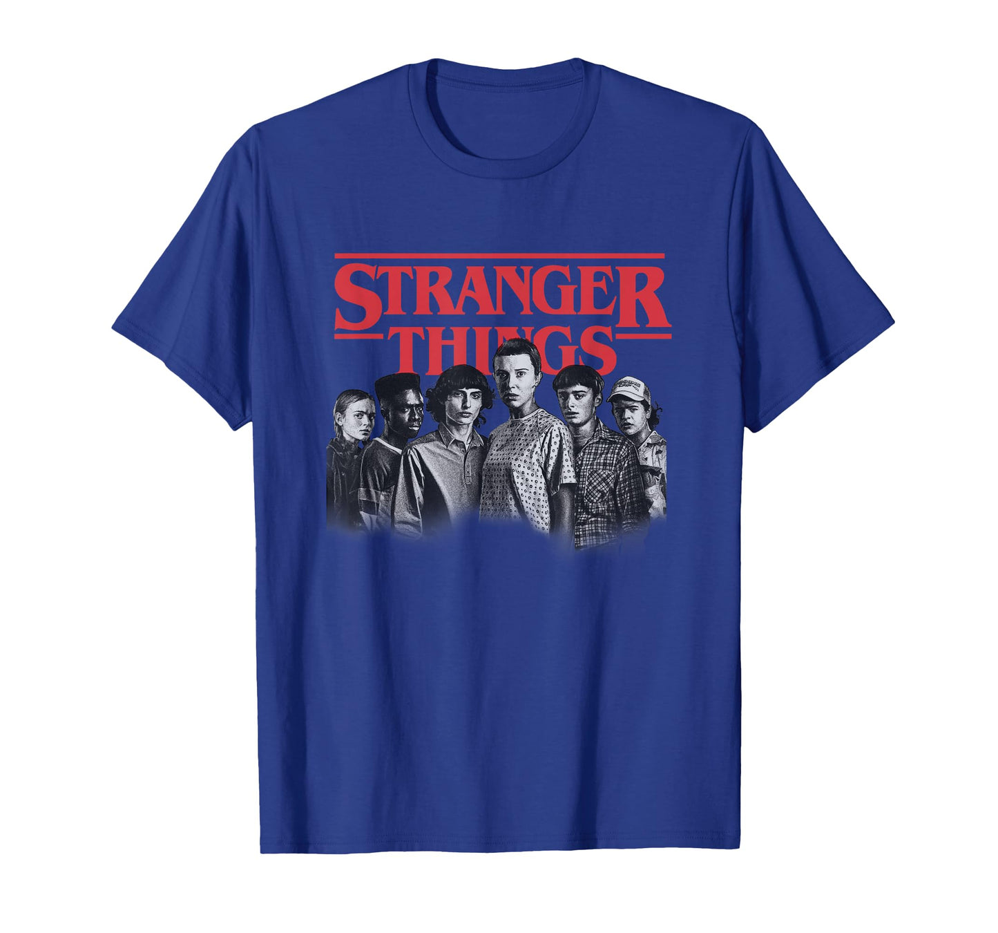 Stranger Things Eleven and Friends Cast Poster T-Shirt
