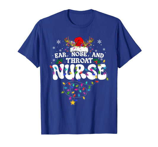 Ear Nose and Throat Nurse Christmas Xmas Nursing ENT Squad T-Shirt