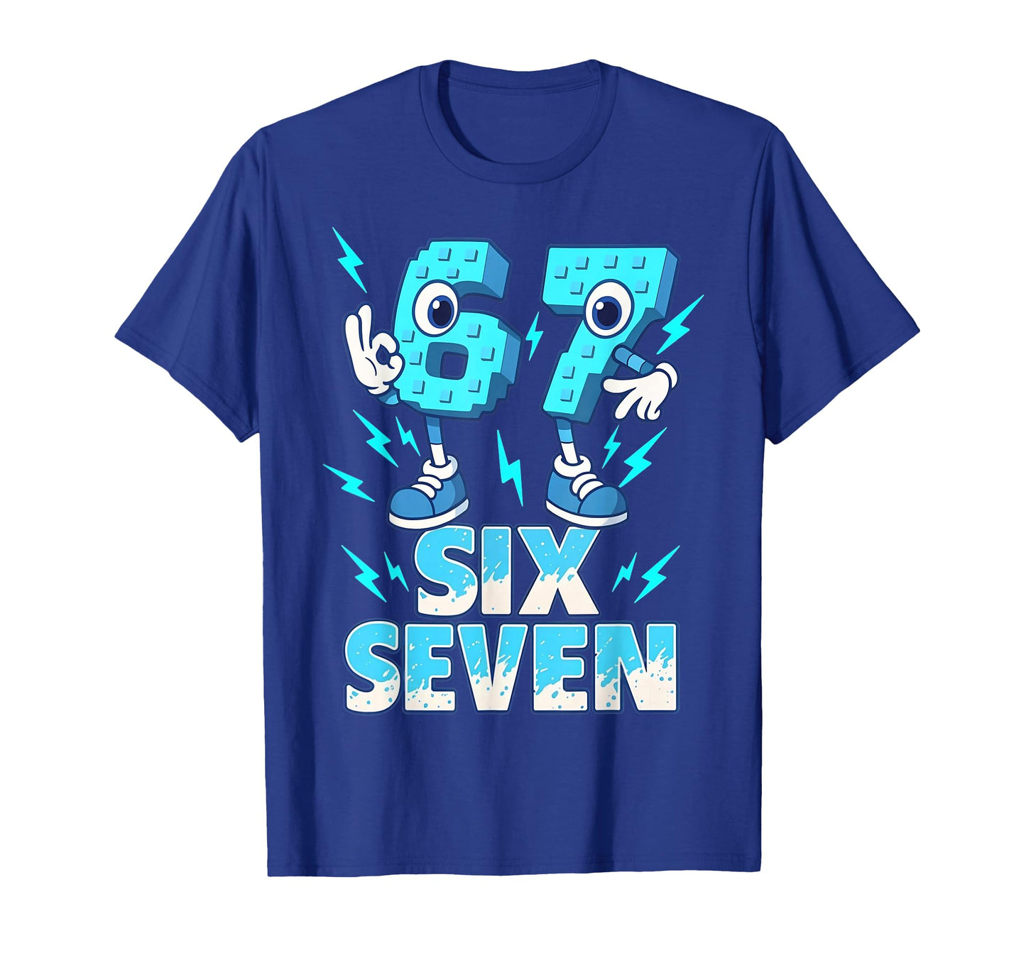 Six Seven 67 Meme Brainrot Gift for Youth Kids Boy Girl T-Shirt