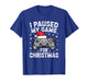 Paused My Game Christmas Gamer Xmas Men Boys Kids Youth Teen T-Shirt