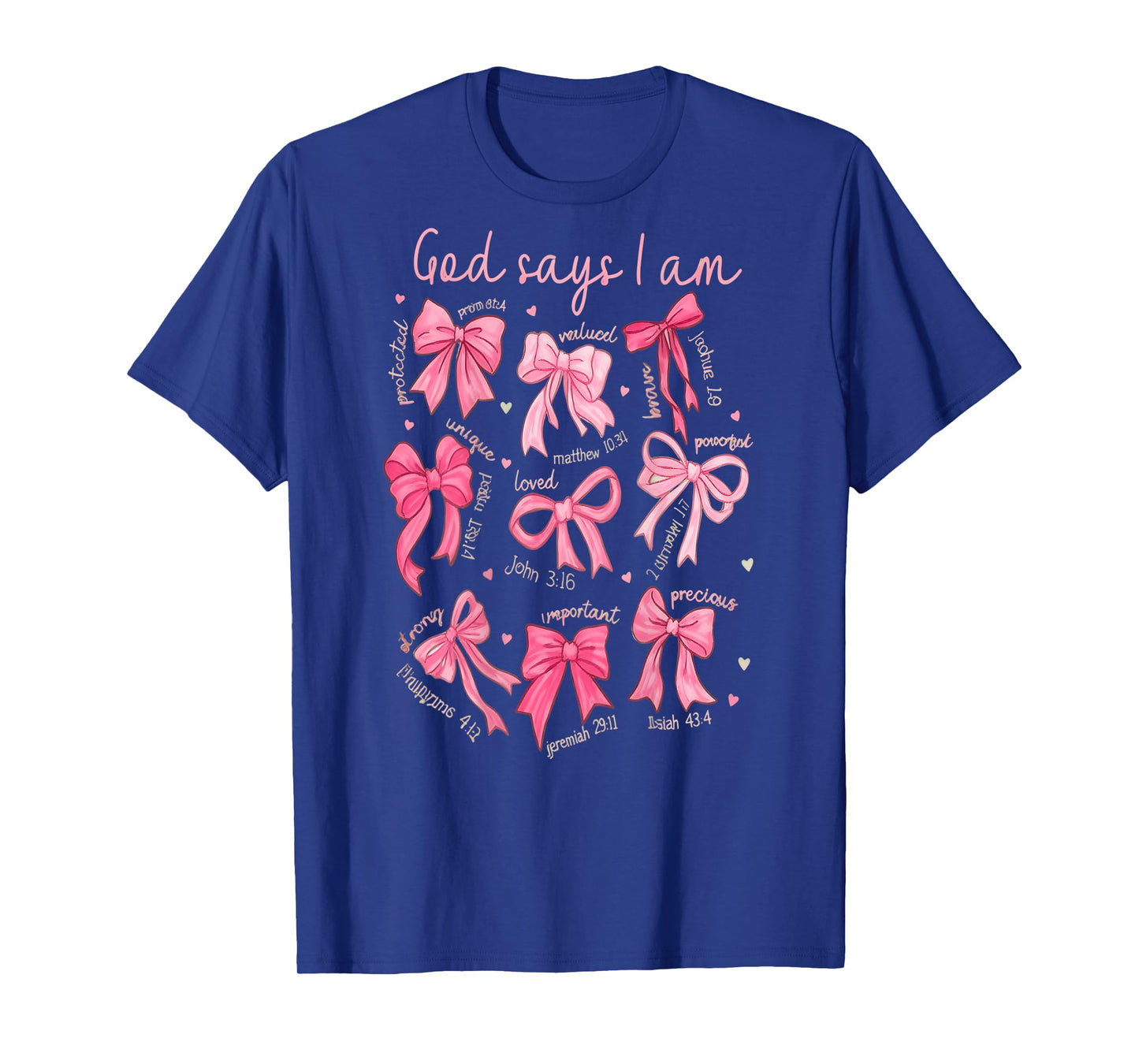 God Says I Am Coquette Bow Coquette Bow Fall Valentine Chris T-Shirt