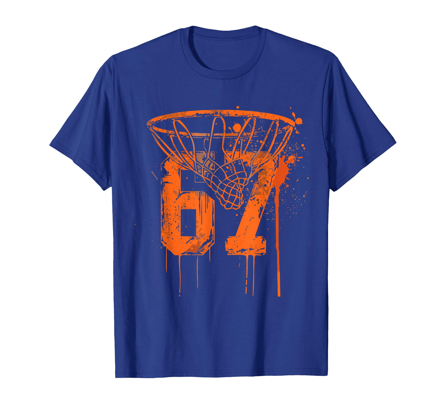 Basketball 67 Six Seven Alpha Slang 6 7 Meme Kids Teachers T-Shirt