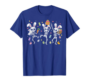 Happy Easter Day Funny Skeletons Dancing Bunny Eggs Boy Girl T-Shirt