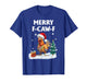 Merry F-Caw-F Funny Chicken Santa Rooster Christmas Lights T-Shirt