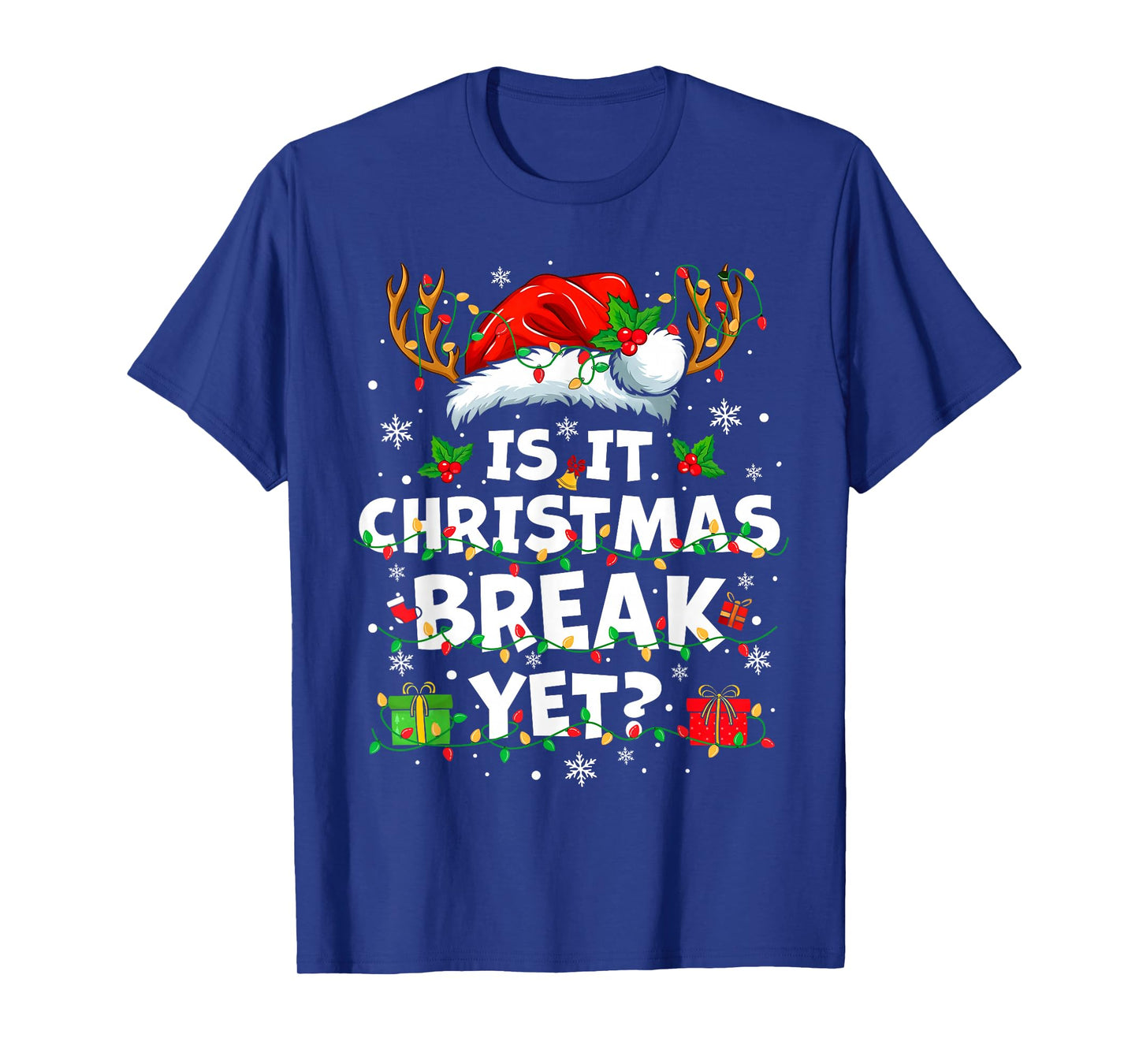 Funny Xmas Holiday is It Christmas Break Yet Teacher Women T-Shirt