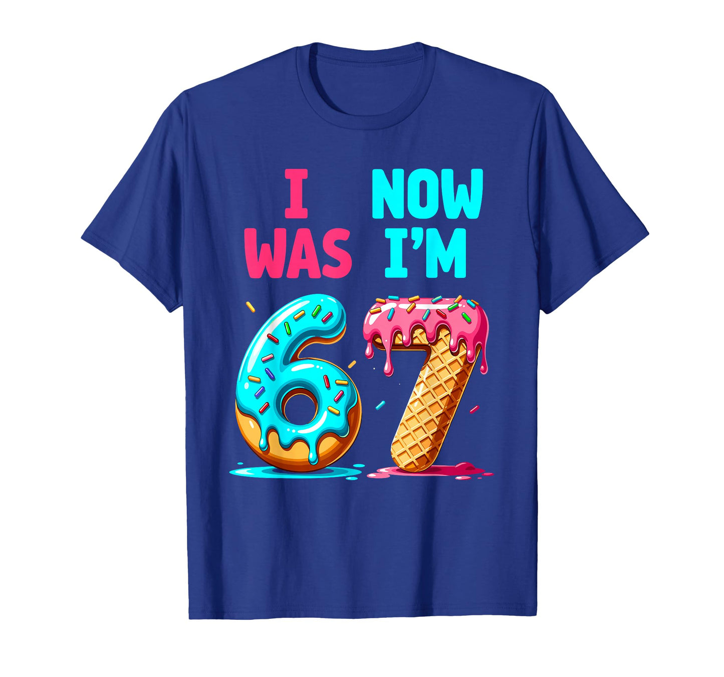 7 Year Old Birthday I was Six Now I'm Seven Boys Girls T-Shirt