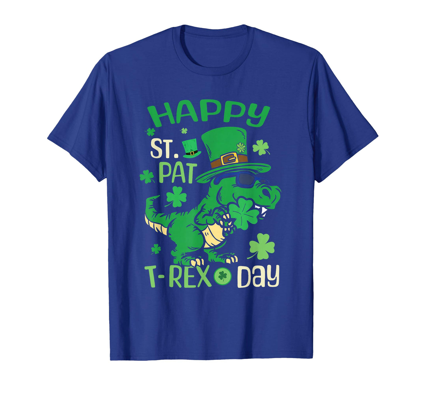 Happy St Pat Trex Day Dino St Patricks Day Toddler Kids Boys T-Shirt