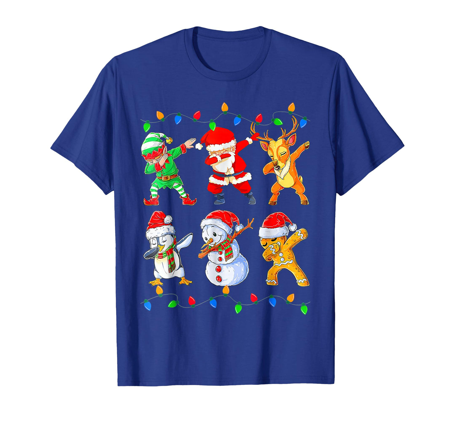 Dabbing Santa Elf Friends Christmas T-Shirt