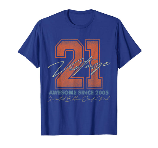 21 Year Old Gifts Vintage 2005 Limited Edition 21st Birthday T-Shirt