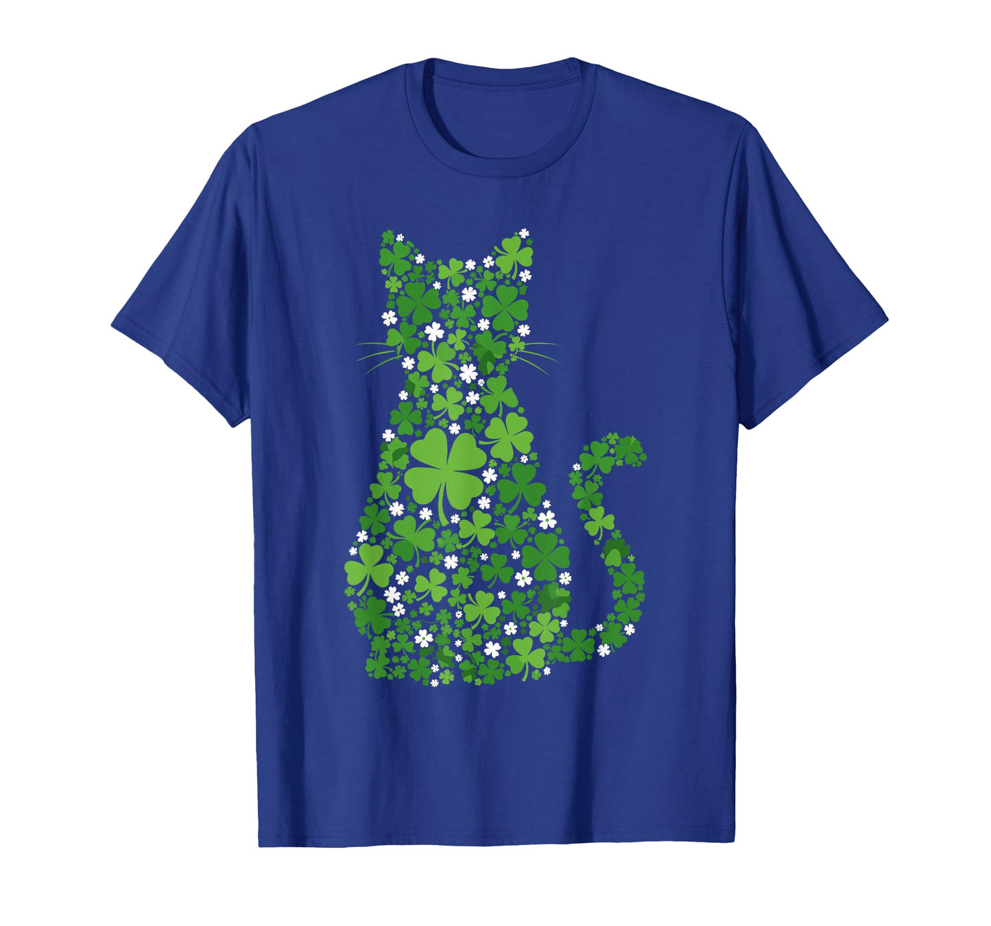 Cute St Catricks Day Shirt Women Girls, Shamrock Cat Mom T-Shirt