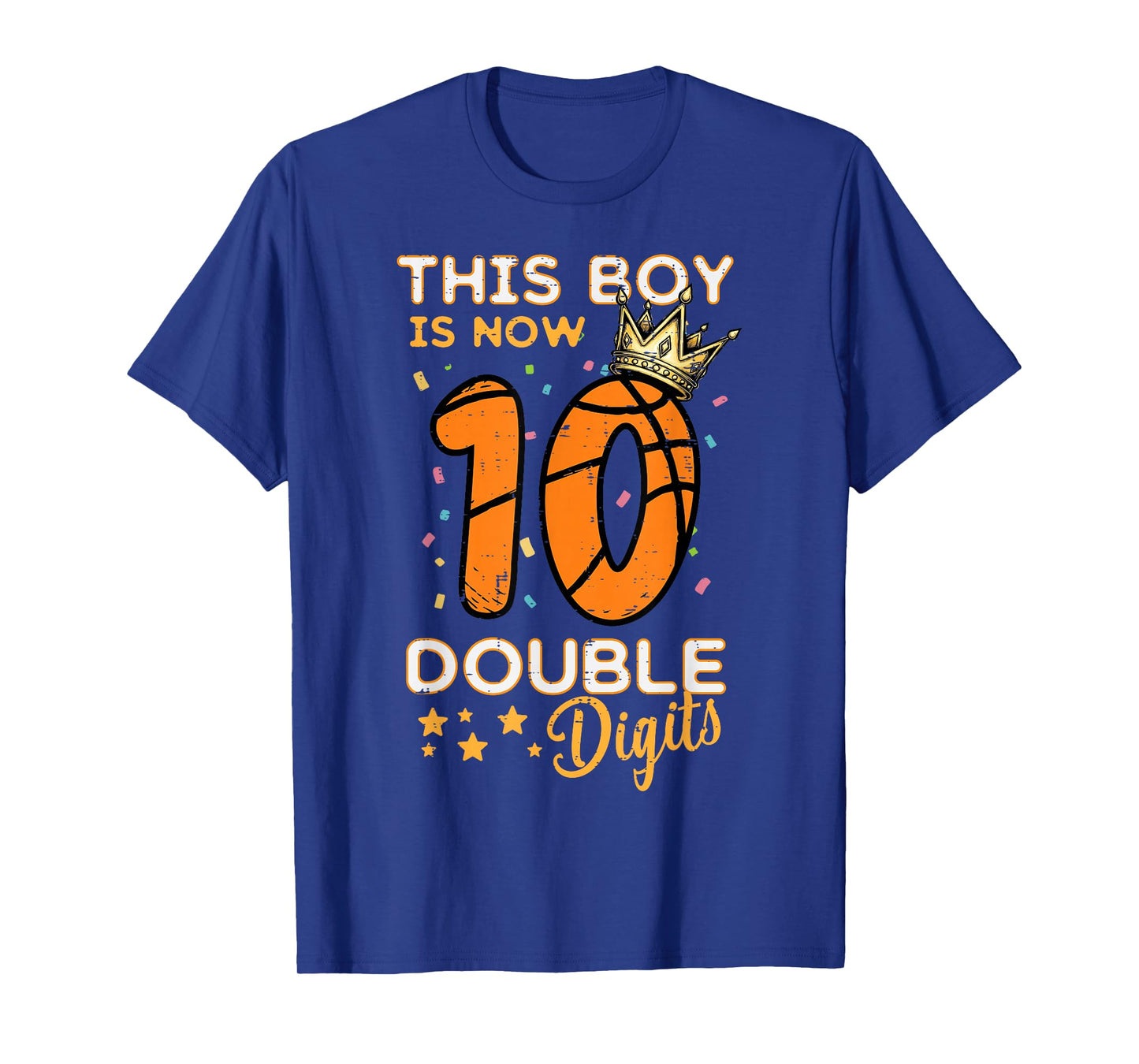 This Boy Now 10 Double Digits Crown 10th Birthday Boys Kids T-Shirt