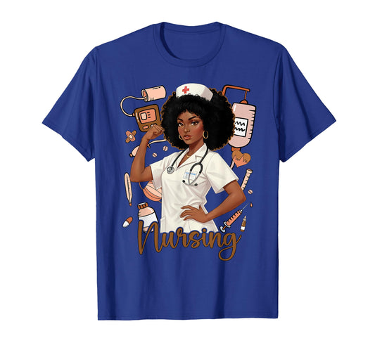 I Am The Storm Black History Nurse Melanin PICU MBU ER Women T-Shirt