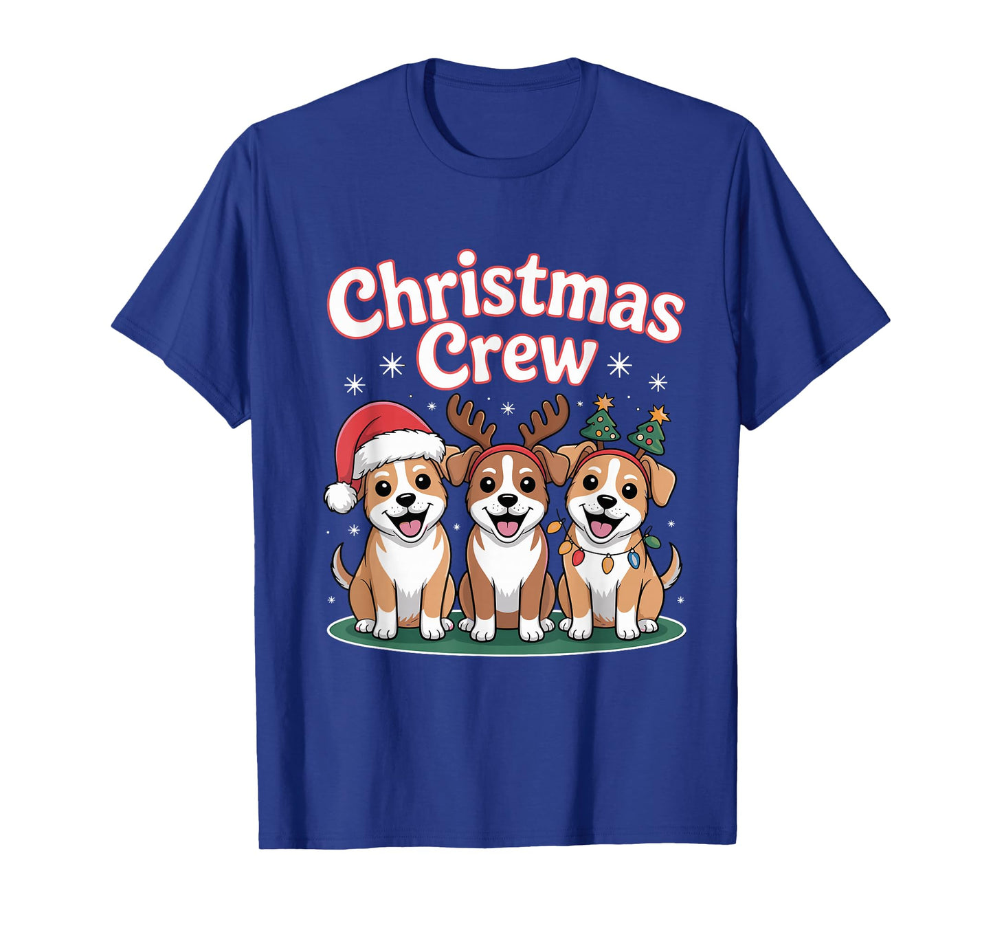 Christmas Crew Xmas Puppy Dog Breed Funny Christmas Pitsky T-Shirt