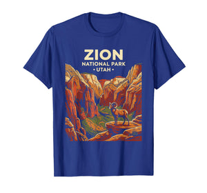 Zion National Park Utah Retro Vintage Nature Graphic T-Shirt