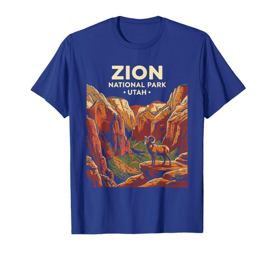 Zion National Park Utah Retro Vintage Nature Graphic T-Shirt