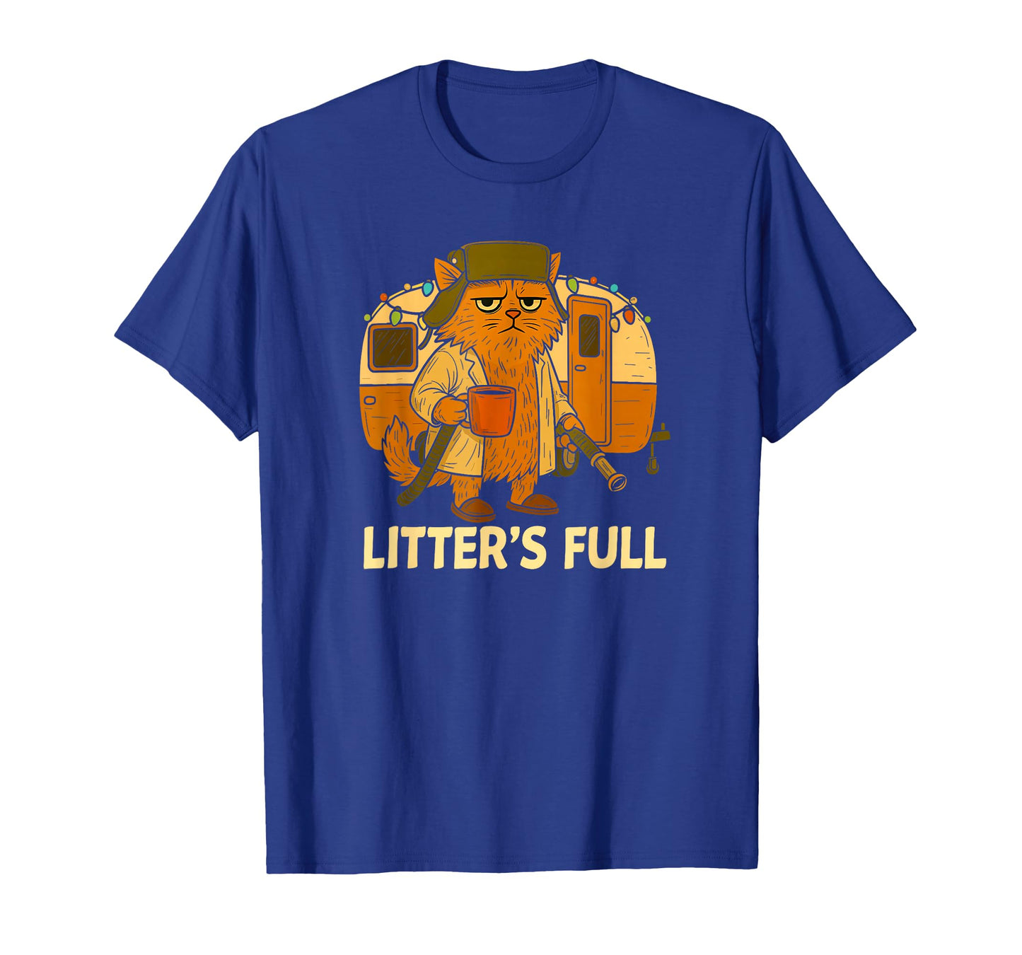Litter’s Full Funny Cat Lovers Christmas for Men Women Kids T-Shirt