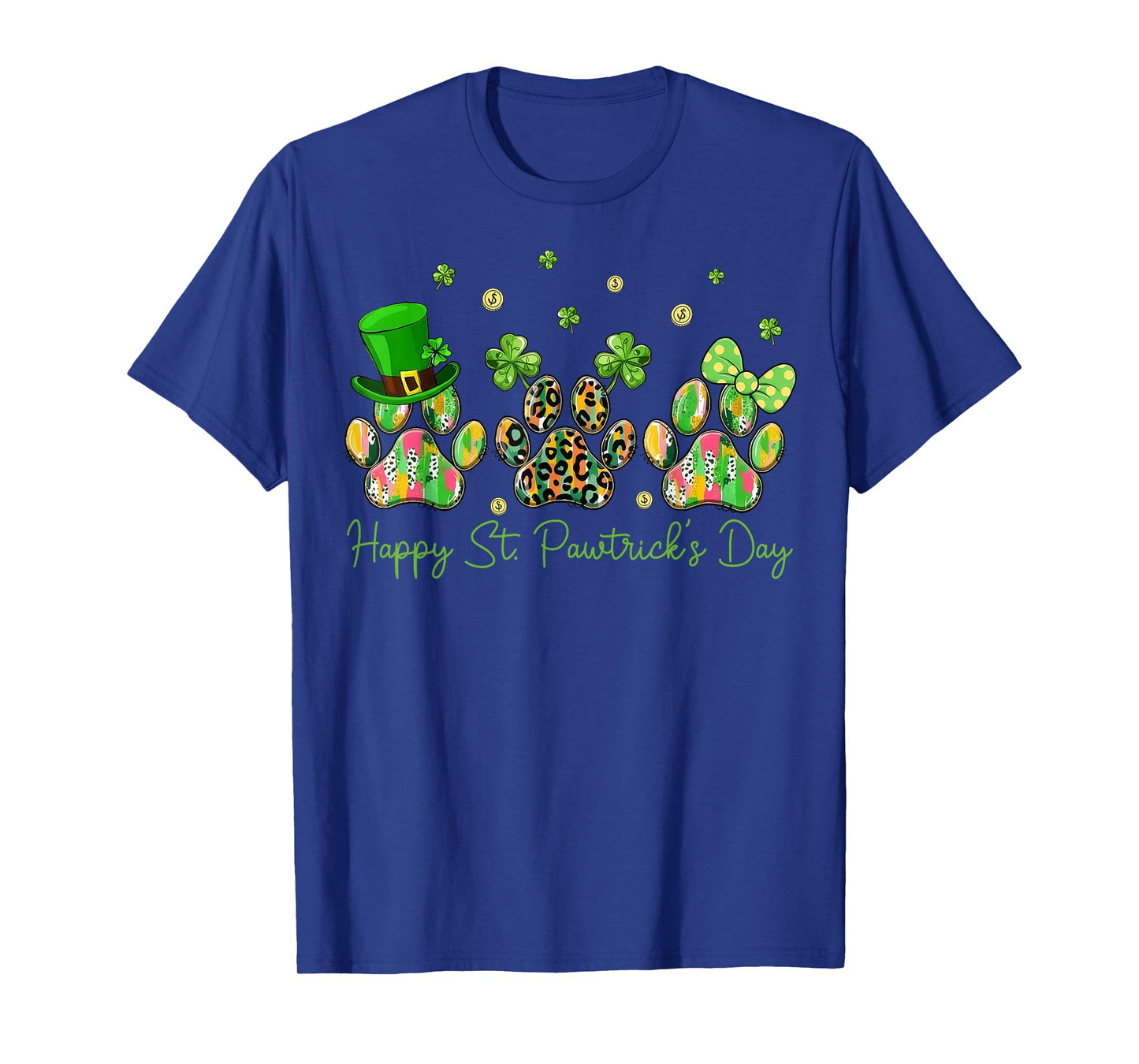 Happy St Pawtrick's Day Dog Paw Shamrock St Patrick's Day T-Shirt