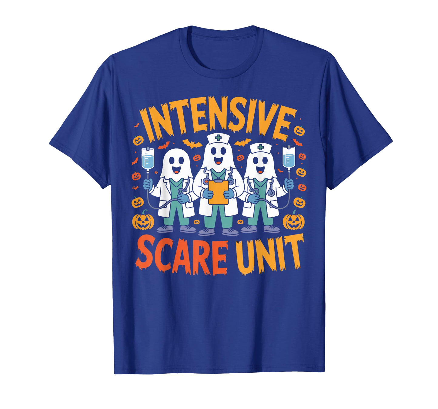 Intensive Scare Unit Halloween Nurse Theme T-Shirt