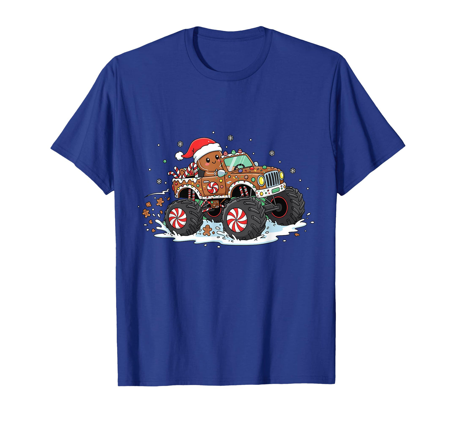 MonsterTruck Gingerbread Kids Funny Christmas Baking Cookies T-Shirt