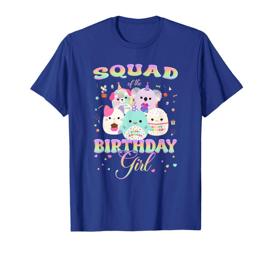 Birthday Family Squish Squad Squad of The Birthday Girl T-Shirt