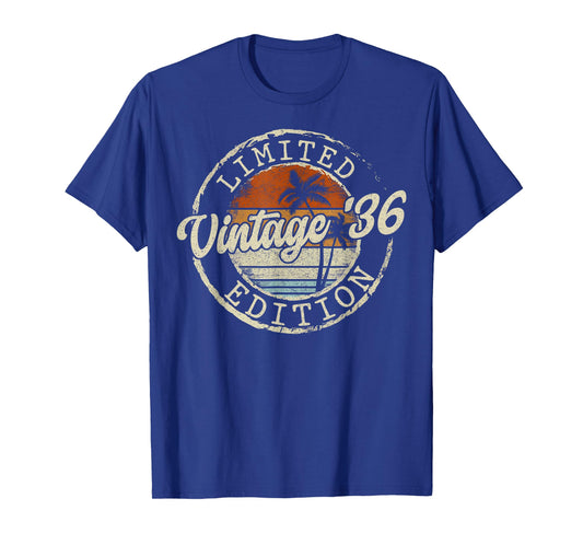 90th Birthday Vintage 1936 Limited Edition 90 Year Old Men T-Shirt