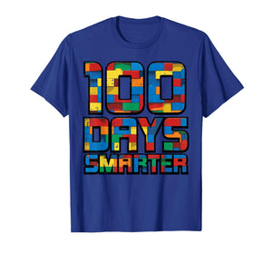 100 Days of School Smarter Bricks 100th Day Blocks Boys Kids T-Shirt