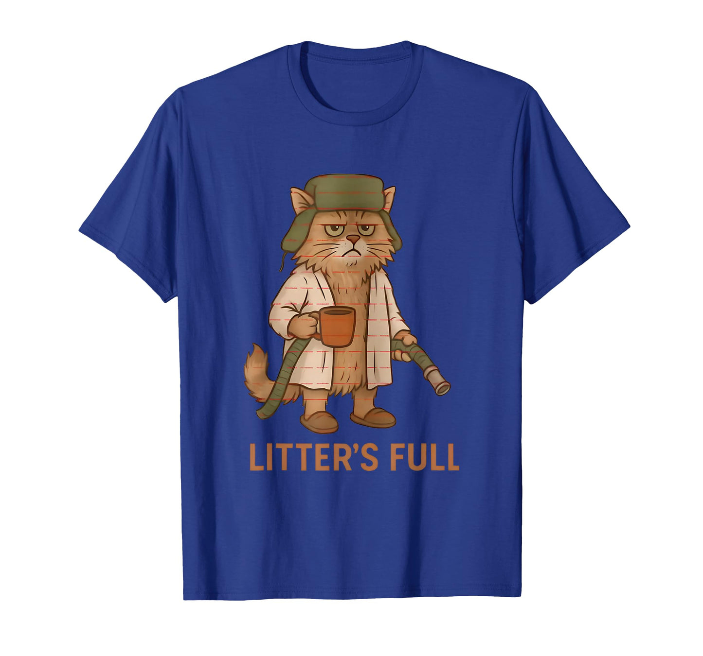 Funny Litter’s Full Cat Coffee Christmas Cat Mom Cat Lover T-Shirt