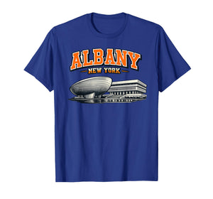 Albany New York Retro College Landmark Design T-Shirt