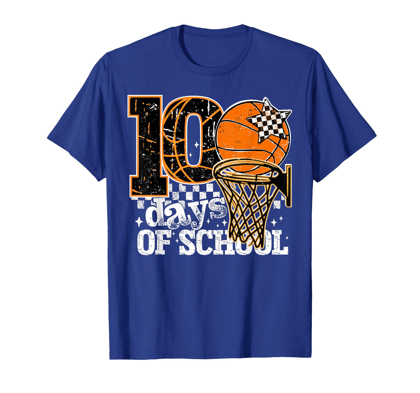 100 Days of School Boys Kids 100th Day of School Basketball T-Shirt
