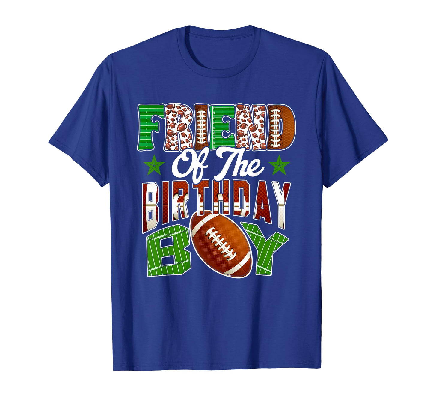 Friend of The Birthday Boy Football Party Family Matching T-Shirt