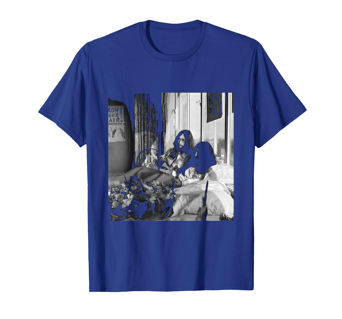 John Lennon The Beatles Yoko ONO Anti-War Bed-in 1969 T-Shirt