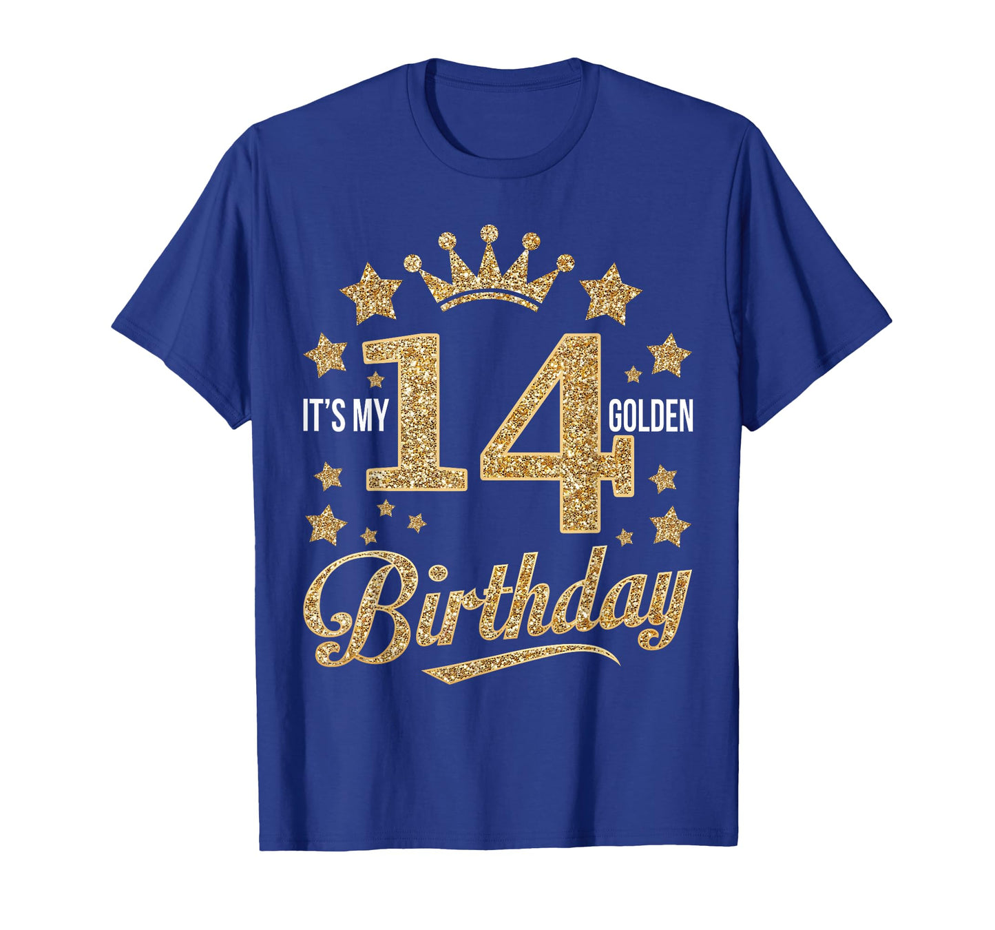 It's My 14th Golden Birthday 14 Year Old Bday Groovy T-Shirt