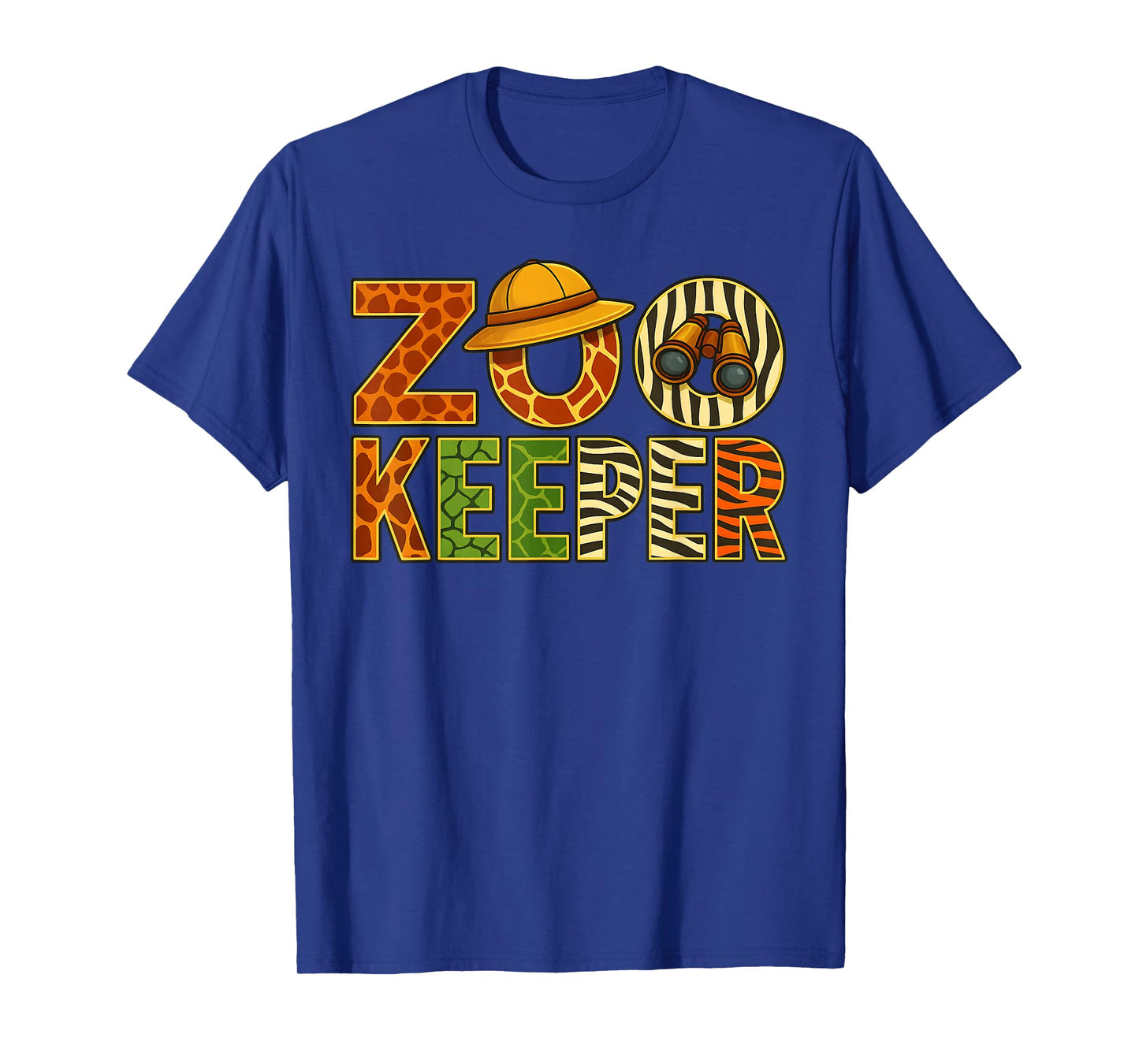 Zookeeper Animals Safari Zoo Keeper Costume Adult Men Women T-Shirt