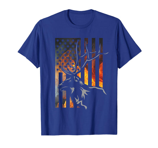 Outdoor Antlers Elk Deer Hunting T-Shirt