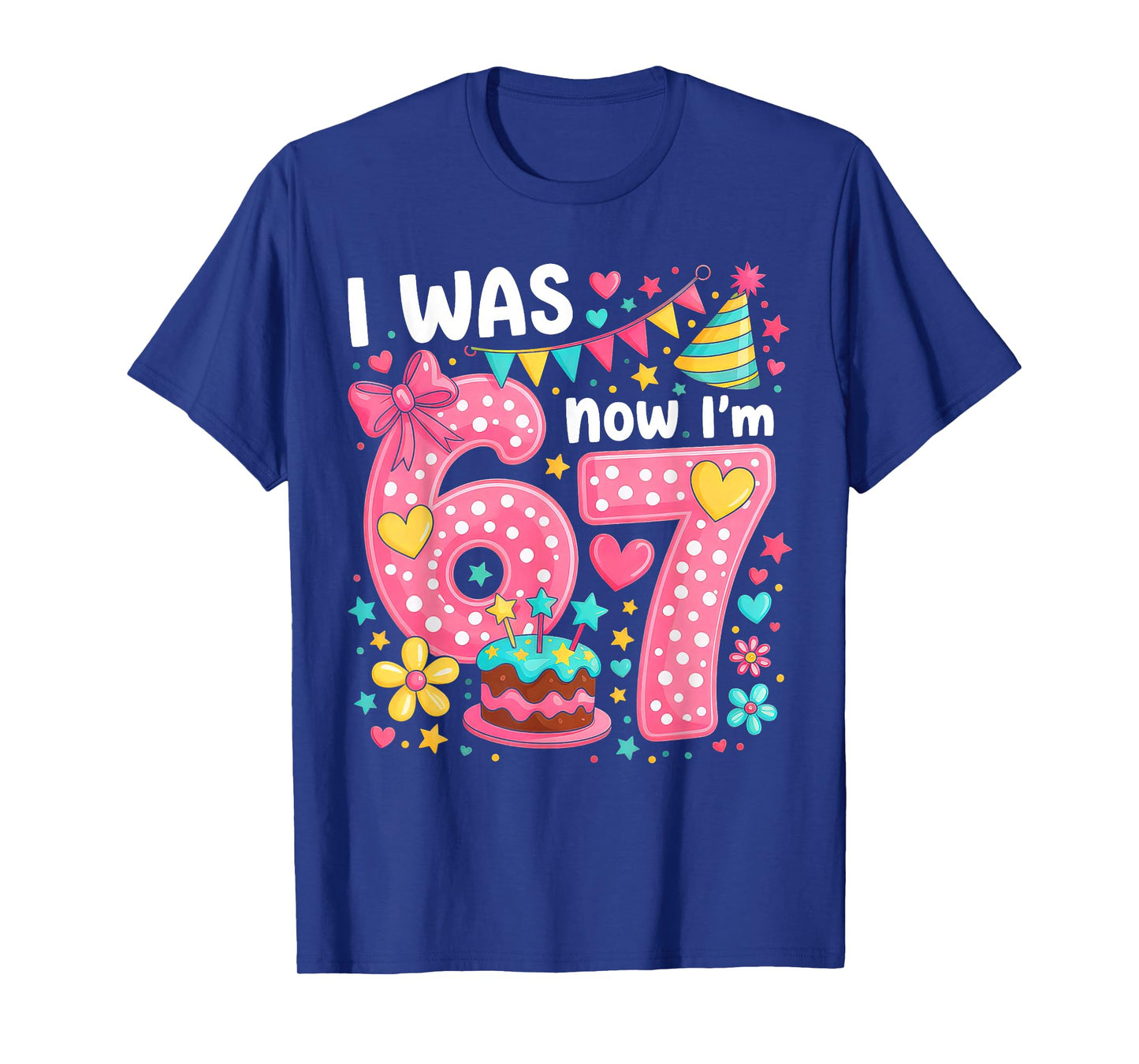 7 Year Old Birthday I was 6 Now I'm 7 T-Shirt