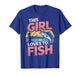 This Girl Loves to Fish Fishing Girls T-Shirt