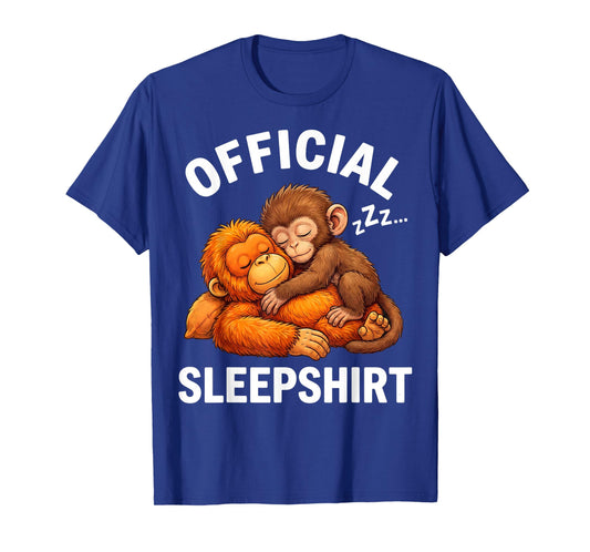 Official Sleepshirt Animal Cute Punch Monkey Plush Hugging T-Shirt