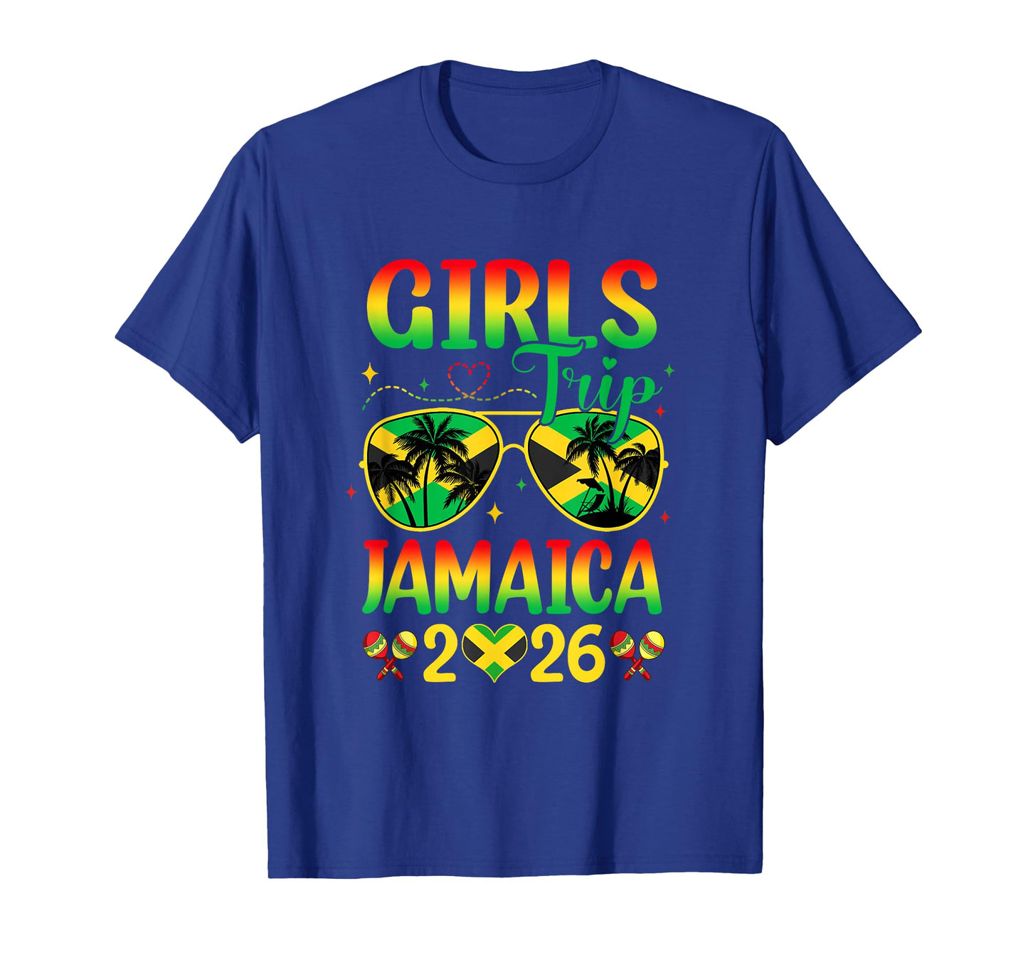 Girls Trip Jamaica 2026 Summer Vintage Beach Sisters Trip T-Shirt