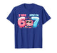 I was Six Now I'm Seven 6 7 Axolotl 67 Meme 7th Birthday T-Shirt